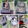 Sac à dos de transport innovant pour chats et chiens (noir)