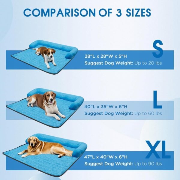 Large Cooling Dog Bed, Waterproof Dog Sofa Cover