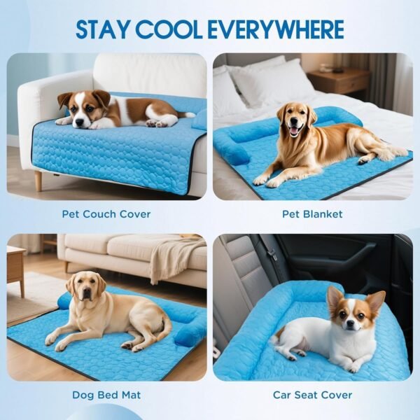 Large Cooling Dog Bed, Waterproof Dog Sofa Cover