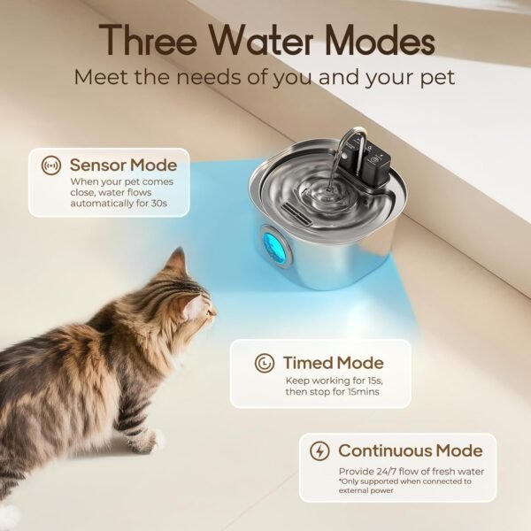 54 Stainless Steel Cat Water Fountain